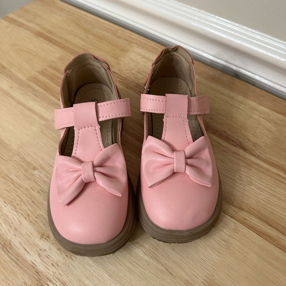 Pink Bow Kids Shoes